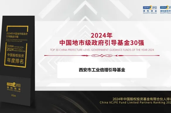奮楫爭先，載譽(yù)前行② || 西安市工業(yè)倍增引導(dǎo)基金獲評“2024年中國地市級政府引導(dǎo)基金30強(qiáng)”
